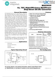 MAX5035BASA+T Datenblatt PDF