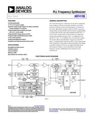 ADF4106BRUZ 数据规格书 1