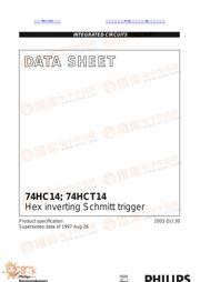 74HCT14D Datenblatt PDF