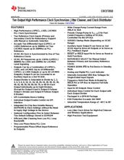 CDCE72010RGCT Datenblatt PDF