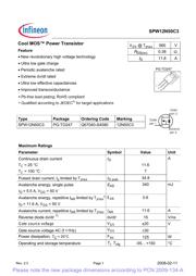 SPW12N50C3FKSA1 datasheet.datasheet_page 1