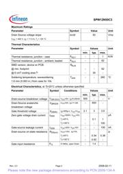 SPW12N50C3FKSA1 datasheet.datasheet_page 2