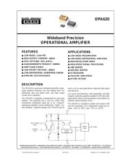 OPA620KU datasheet.datasheet_page 1