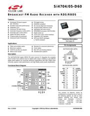 SI4705-D60-GU Datenblatt PDF