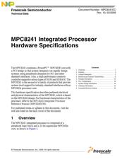 MPC8241LVR166D datasheet.datasheet_page 1