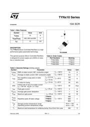 TYN208RG Datenblatt PDF