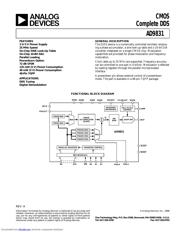 AD9831AST Datenblatt PDF
