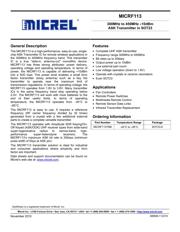 MICRF113-433-EV 数据规格书 1