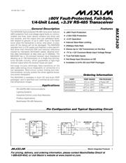 MAX3430CPA+ Datenblatt PDF