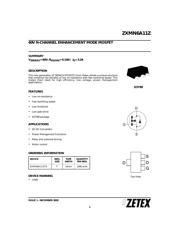 ZXMN6A11ZTA 数据规格书 1