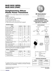 MJE15032G Datenblatt PDF