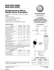 MJE15033G 数据规格书 1