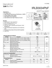 IRLB3034PBF 数据规格书 1