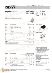 IXTH50N20 datasheet.datasheet_page 1