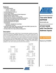 AT24C1024BW-SH-B Datenblatt PDF