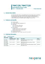 74HC126D,653 Datenblatt PDF