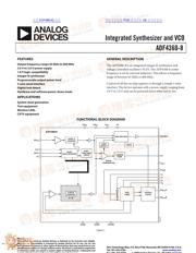 ADF4360-8 datasheet.datasheet_page 1