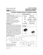 IR2127 Datenblatt PDF