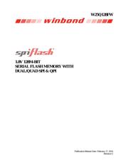 W25Q128JVEIQ 数据规格书 1