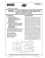 VCA2612Y datasheet.datasheet_page 1