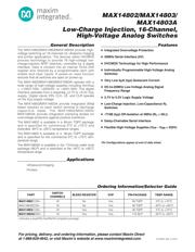 MAX14803CCM+ Datenblatt PDF