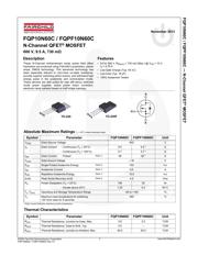 FQPF10N60C 数据规格书 2