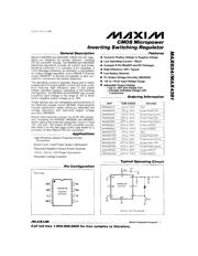 MAX4391CPA 数据规格书 1