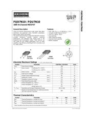 FQD7N10TM datasheet.datasheet_page 1