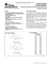 CY74FCT162373CTPVC 数据规格书 1