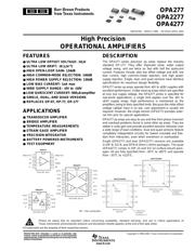 OPA277U 数据规格书 2