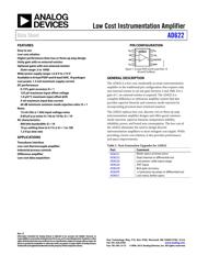 AD622ARZ-RL 数据规格书 1