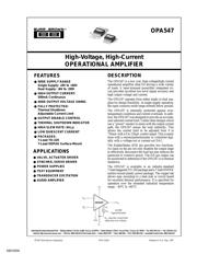 OPA547FKTWT 数据规格书 1