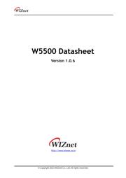 W5500 ETHERNET SHIELD 数据规格书 1