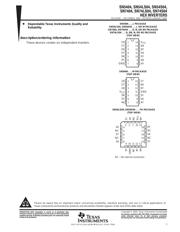 SN7404N Datenblatt PDF