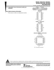 SN7404DE4 数据规格书 1