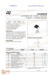 STD20NF06 数据规格书 1