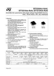 ST72C334J4TAE 数据规格书 1
