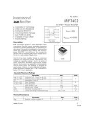 IRF7402 数据规格书 1
