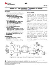 THS7314EVM Datenblatt PDF