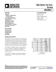 ADA4860-1 数据规格书 1