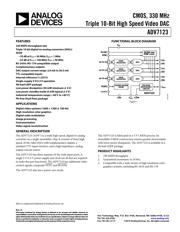 ADV7123JSTZ240 Datenblatt PDF