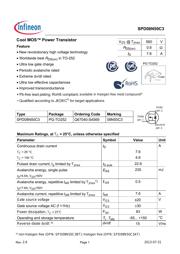 SPD08N50C3 datasheet.datasheet_page 1