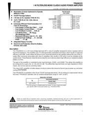 TPA2001D1PWR 数据规格书 1