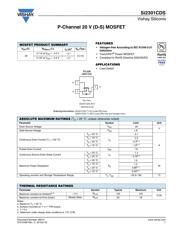 SI2301CDS-T1-GE3 数据规格书 1