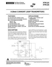XTR115U/2K5 Datenblatt PDF