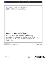 P87C51RA2 数据规格书 1