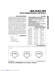 MAX701 数据规格书 1