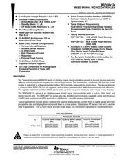 MSP430F123 datasheet.datasheet_page 1