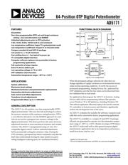 AD5171BRJZ5-R2 Datenblatt PDF