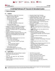 CC1120RHMT 数据规格书 1